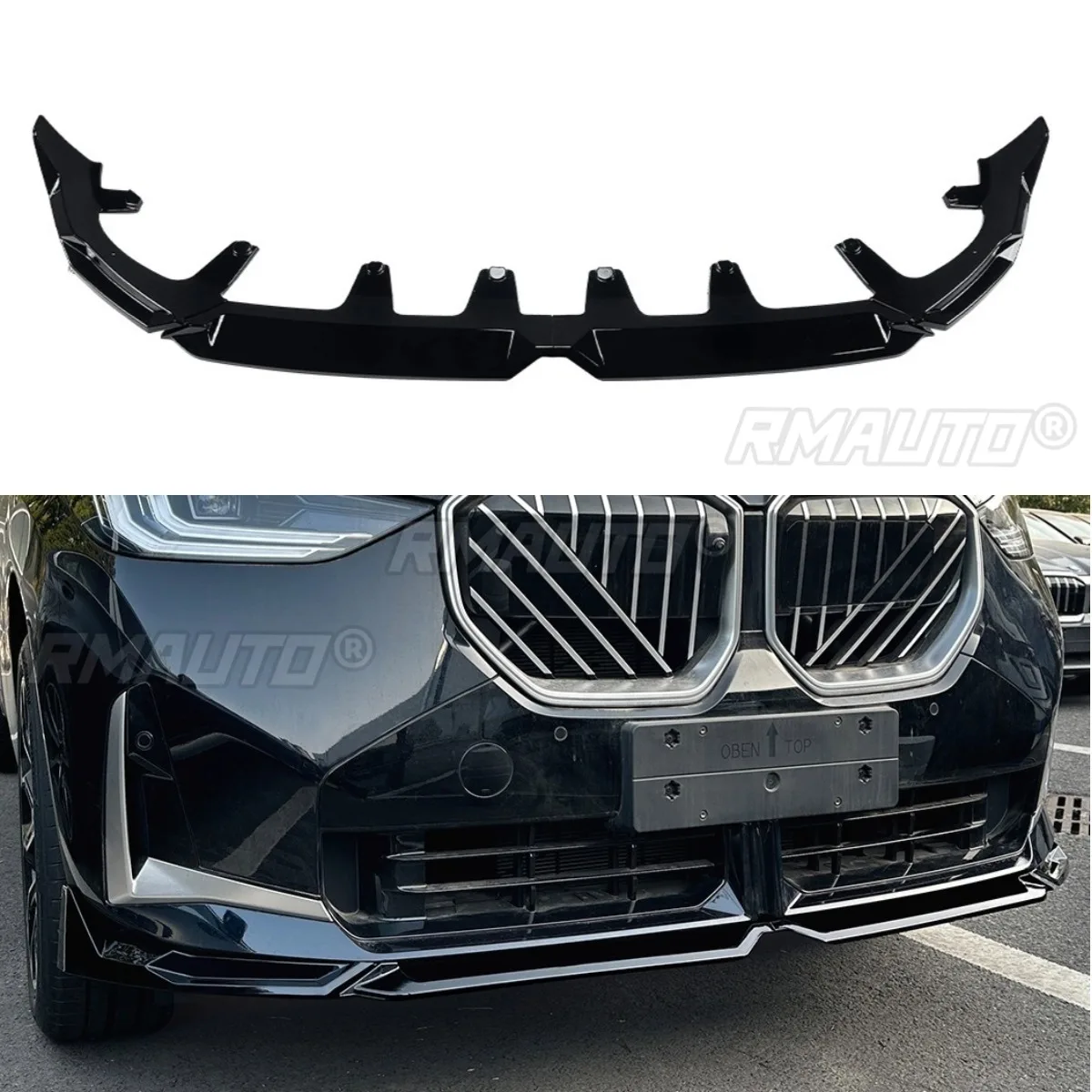 

For BMW X3 G45 MP Car Front Bumper Lip Splitter Diffuser Spoiler For BMW X3 G45 MP 2025+ Bumper Guard Apron Car Accessories