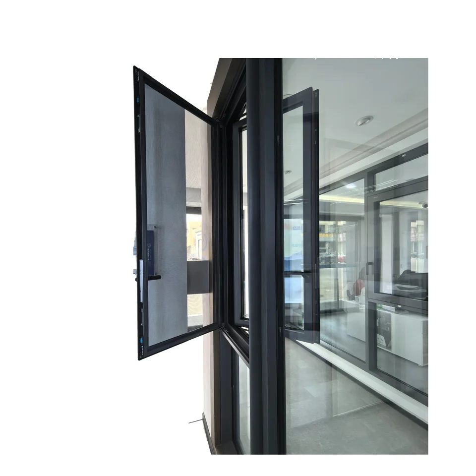 Hot Sale Aluminum Alloy Anti-Theft Modern Fixed Double Glazed Casement Window Frame