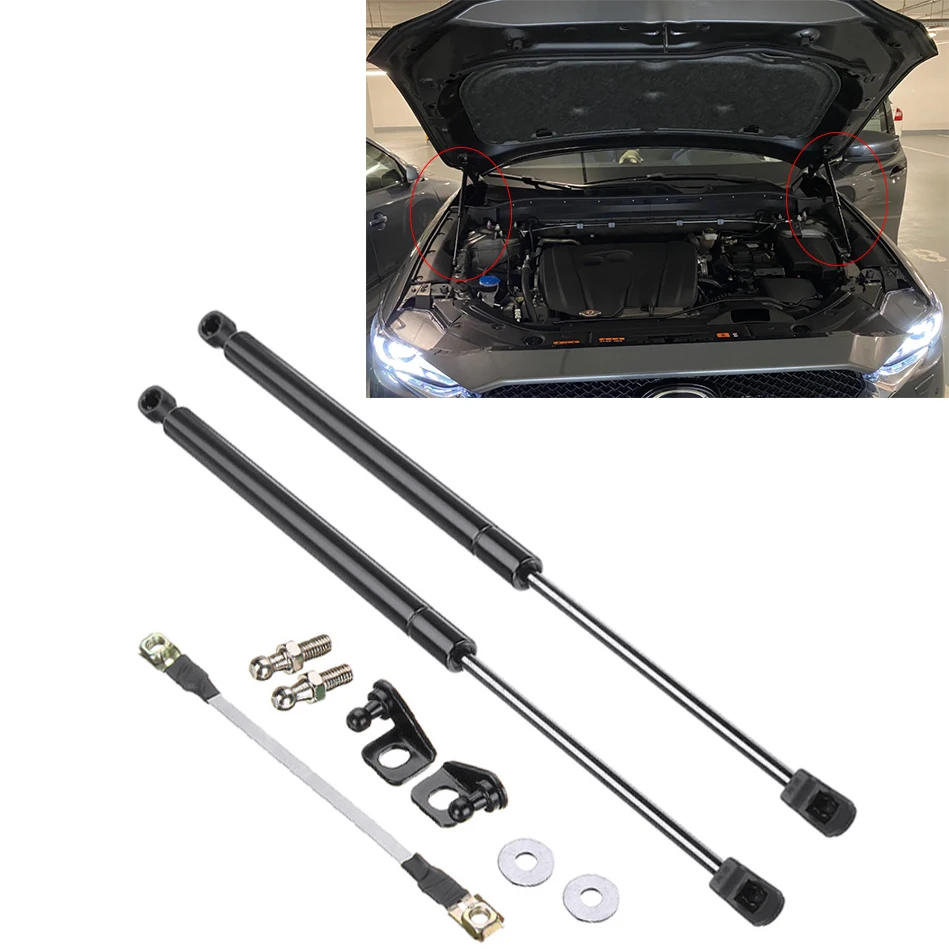 Car Engine Cover Supports Struts Rod Front Bonnet Hood Lift Hydraulic Rod Strut Spring Shock Bar for Mazda CX5 CX-5 2017-2021