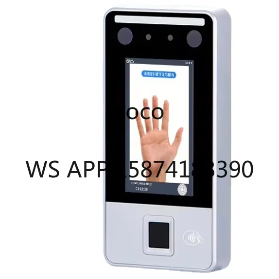High Quality Biometric Attendance & Access Control System with Face Recognition + Palm Vein, Metal Shell