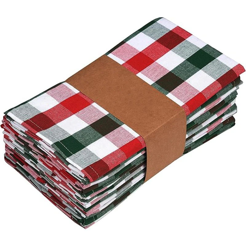 Set Of 6 40x40cm Christmas napkins, dining tables, holiday decorations