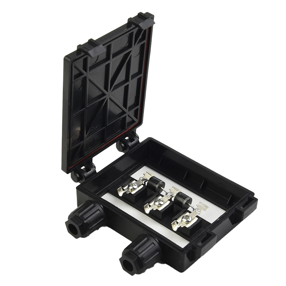 Caja de conexiones de módulo PV, herramienta de prueba eléctrica, Panel Solar PV, 50W-120W, 6A, negro, IP65, 6.5A