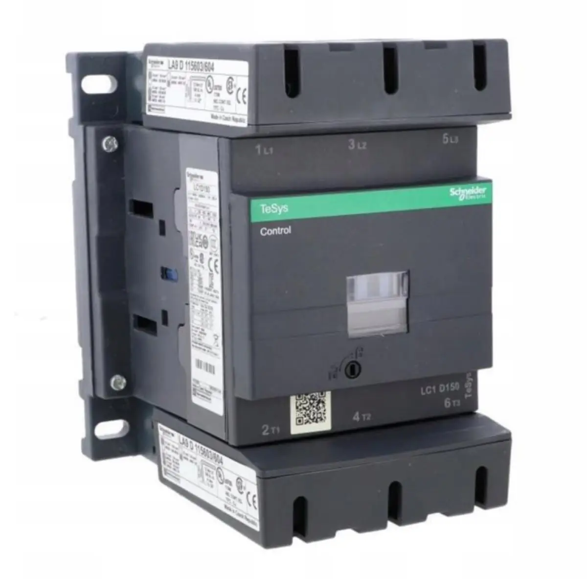 

Контактор нереверсивный, 150А, 100 л.с. при 480В переменного тока LC1D150BD LC1-D150BD