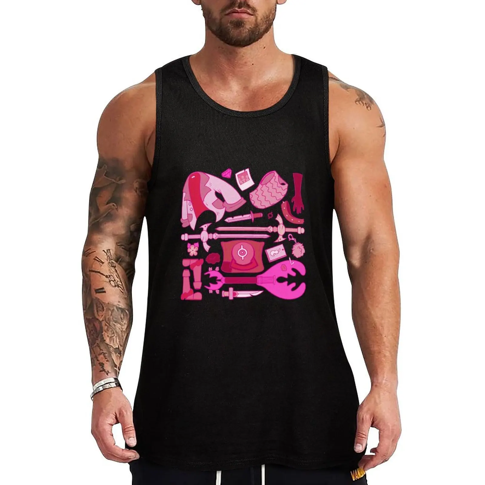

Sasha Waybright - Calamity (pink) Tank Top t-shirt for man mens gym clothes summer clothes men 2025 gym for men