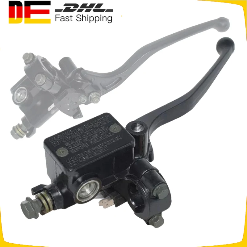 Frein de moto universel 22mm pour Dirt Pit Bike ATV Quad cyclomoteur Scooter pompe avant maître-cylindre levier de frein hydraulique droit