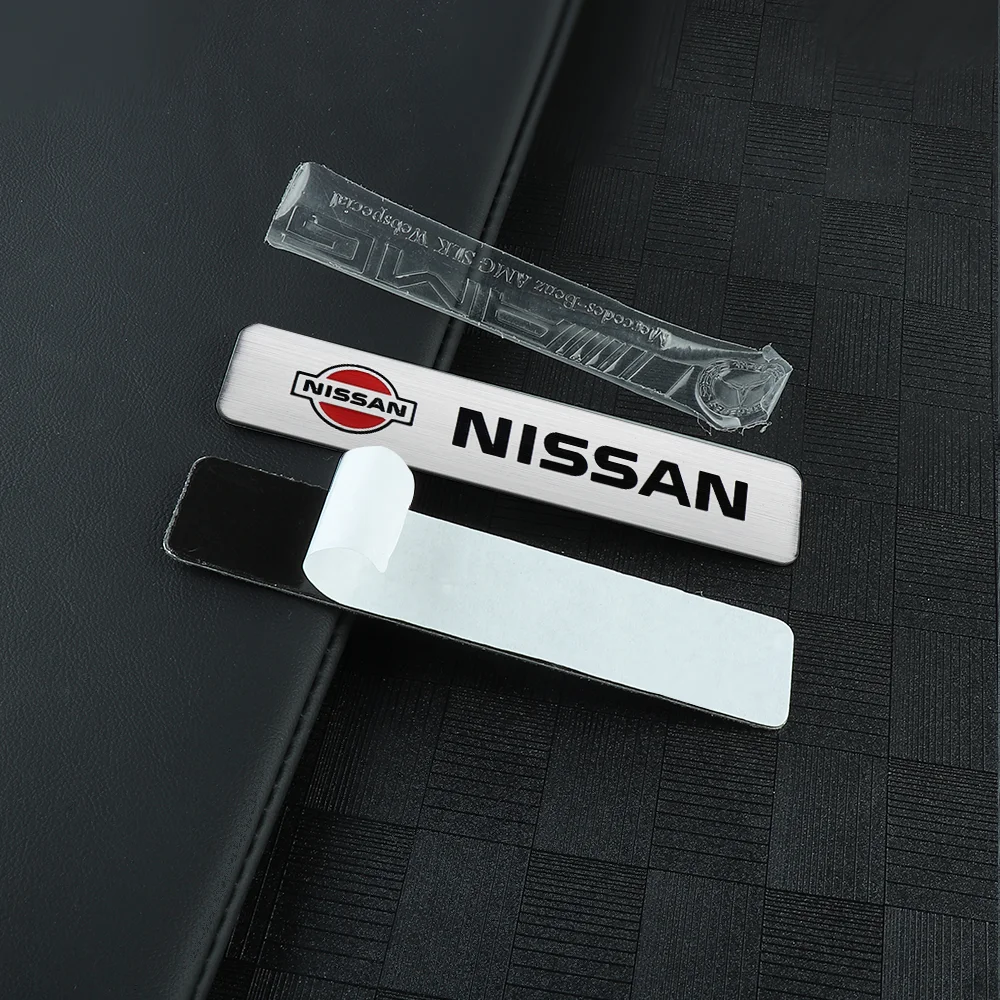 3D Car Aluminum Metal Emblem Car Window Side Fender Logo Stickers Decal For Nissan Nismo Tiida Teana Qashqai Almera Juke X Trail