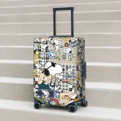 American Snoopy Dog Suitcase Cover Flight Christmas Fun Luggage Accesories Business Protection