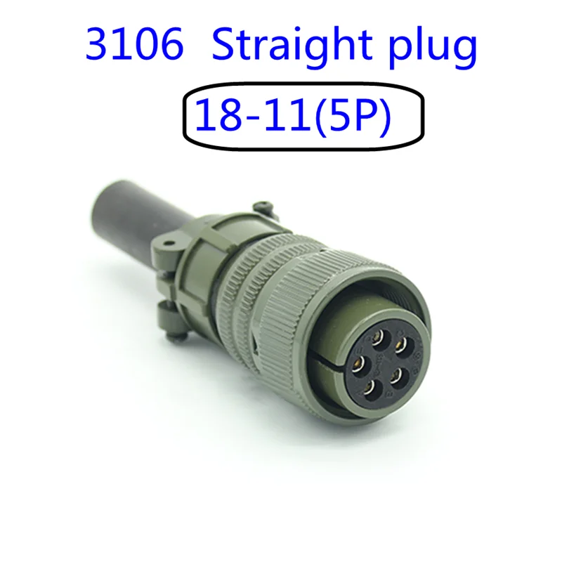 18SL Circular Military Connector ML5015 Threaded Connection MS3106A MS3102 18-3 18-10 18-11 18-8 18-1 18-19 Straight plug Socket