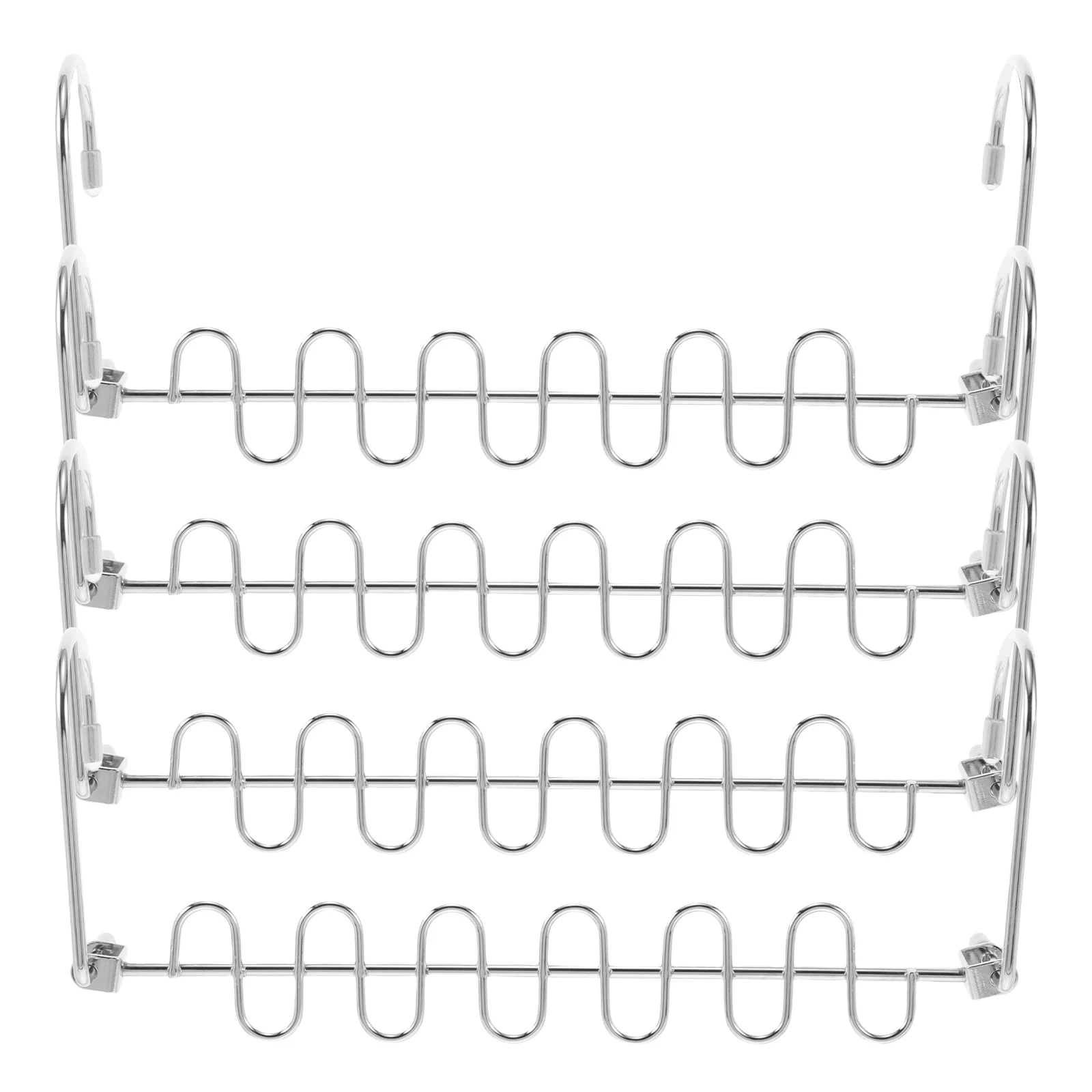 

4pcs Space Clothes Hangers Coat Rack Wardrobe Organizer Stainless Steel Organization Shirt Pant Jean Holder