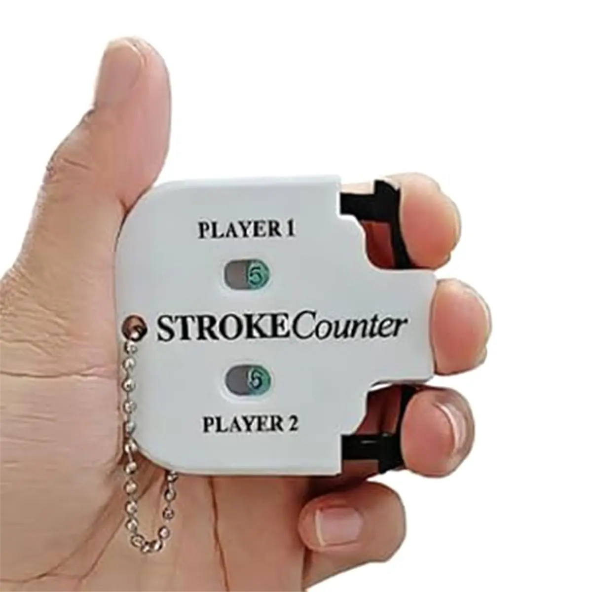 (AD12) 6 Pcs Golf Stroke Counters Golf Ball Counters, Mini Golf Shot Clicker Counters with Dial Reset & Keychain(6 Colors)