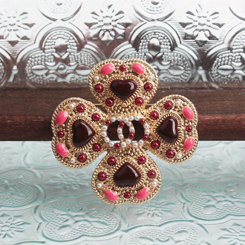 خمر المحكمة الباروك بروش القرون الوسطى حزب بروش المرأة اكسسوارات حساسة الراين هدايا أنيقة #3