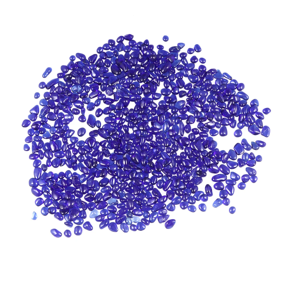 

Dark Blue Glass Crystal Gravel 5-9Mm Colorful Premium Lightweight for Fish Tank Decorative Craft DIY Projects Glass Gravel