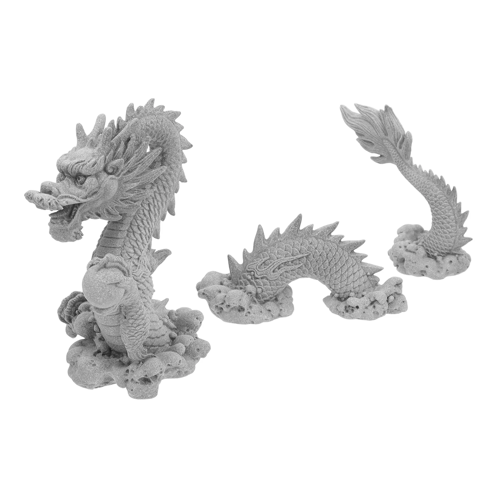 

Dragon Statue naments Mini Figurines Home Office Garden Decor Aquarium Decorations Design Intricate Detail Stable Bottom