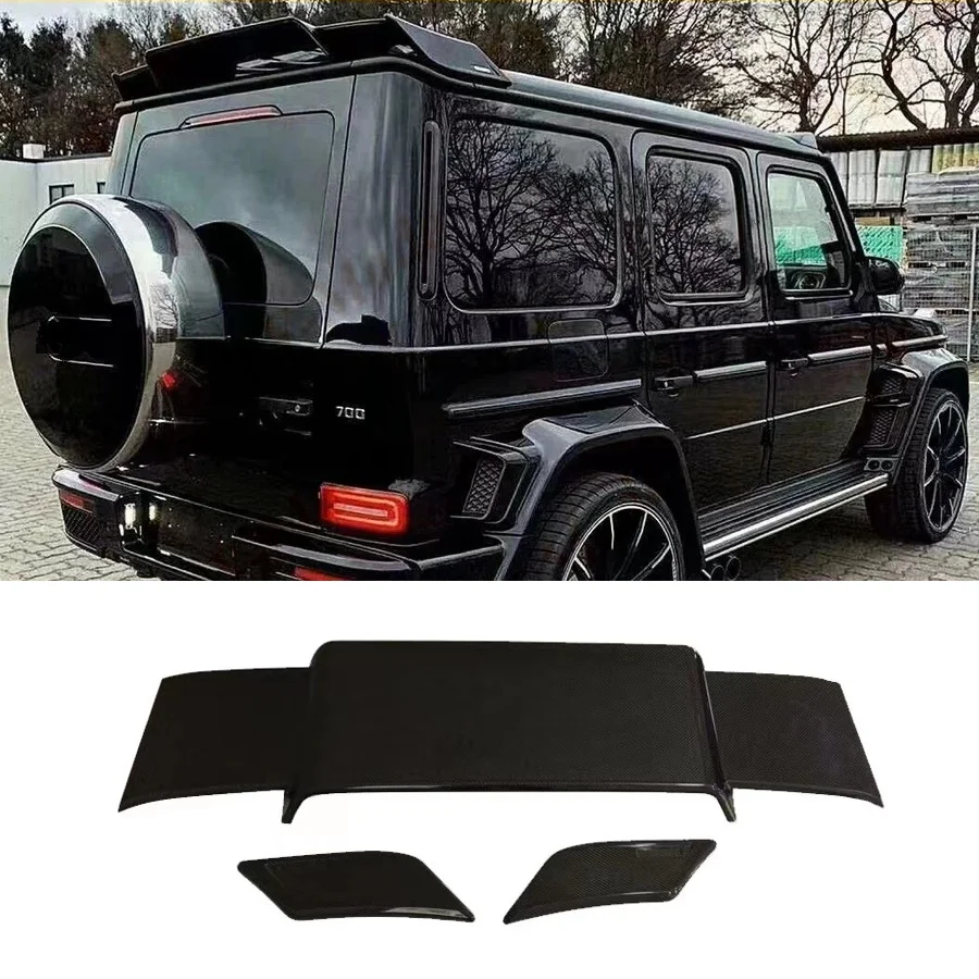 

Real Carbon Fiber Rear Roof Wing Trunk Lip Spoiler For Mercedes-Benz G-CLASS W464 G350 G500 G550 G63 AMG 2019-2022