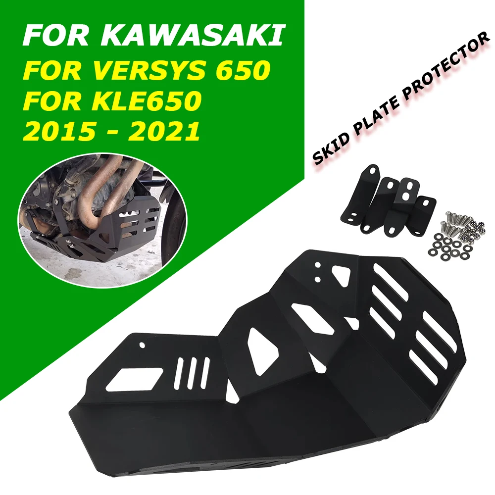 

Motorcycle Engine Guard Bash Bottom Skid Plate Lower Cover Protector For Kawasaki Versys650 VERSYS 650 KLE650 KLE 650 2015-2021