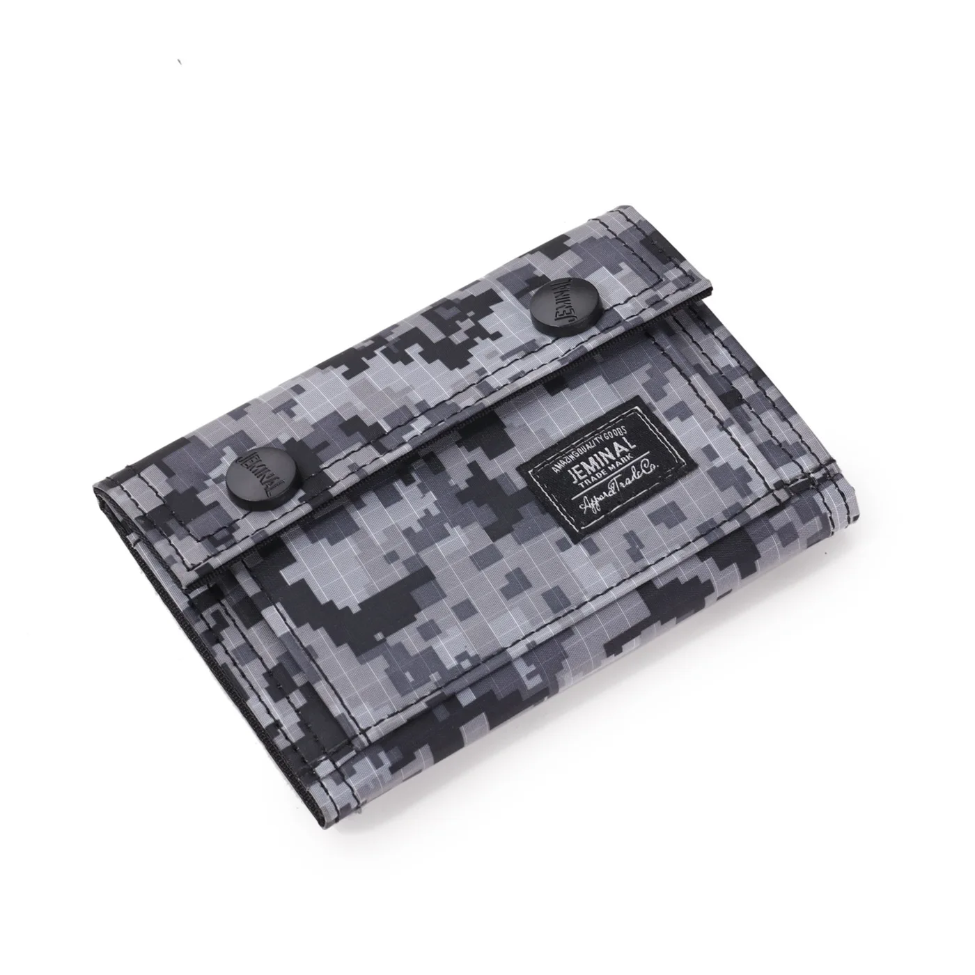 Casual Camouflage Folding Wallet Portable Short Change Purse ID Card Cash Coin Purse 2024 Simple Style Men's Small Clutch