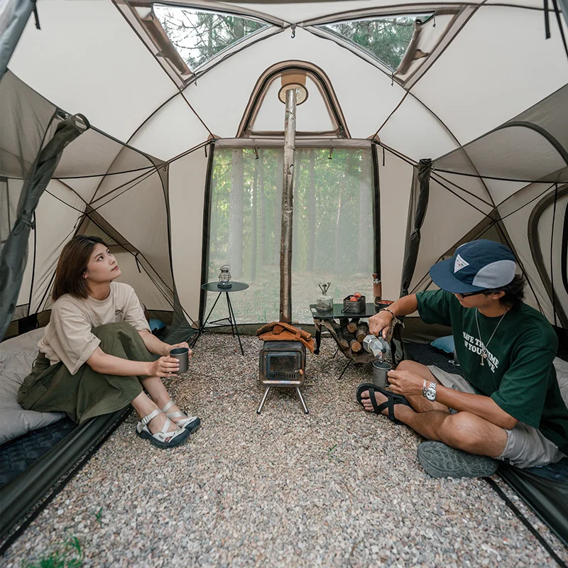 Naturehike SHANDI 2 Bedrooms & 1 Hall Tunnel Tent Outdoor 4-season