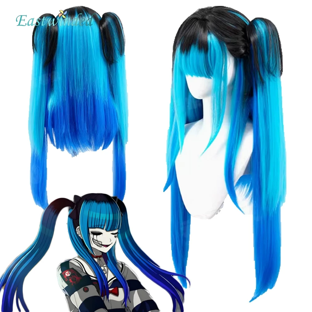 

Аниме игра Hundred Line Tsukumo номер Tsukumo политика синий парик женский костюм для ролевых игр реквизит Хэллоуин карнавал вечерние аксессуары