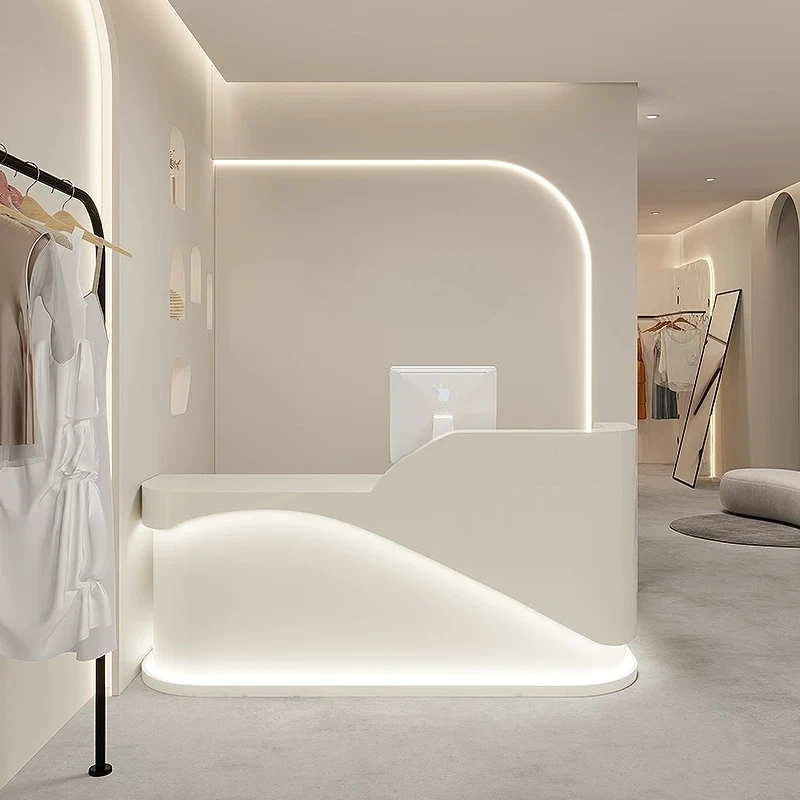 

Beauty Luxury Reception Desks Simple Aesthetic Minimalist Design Reception Desks Modern European Scrivania Trendy Furniture