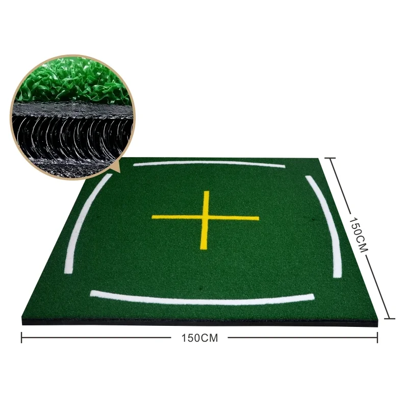 

High Quality 5x5ft Aids Practice Driving Range Mats Double Nylon Grass Golf Hitting Training Mat