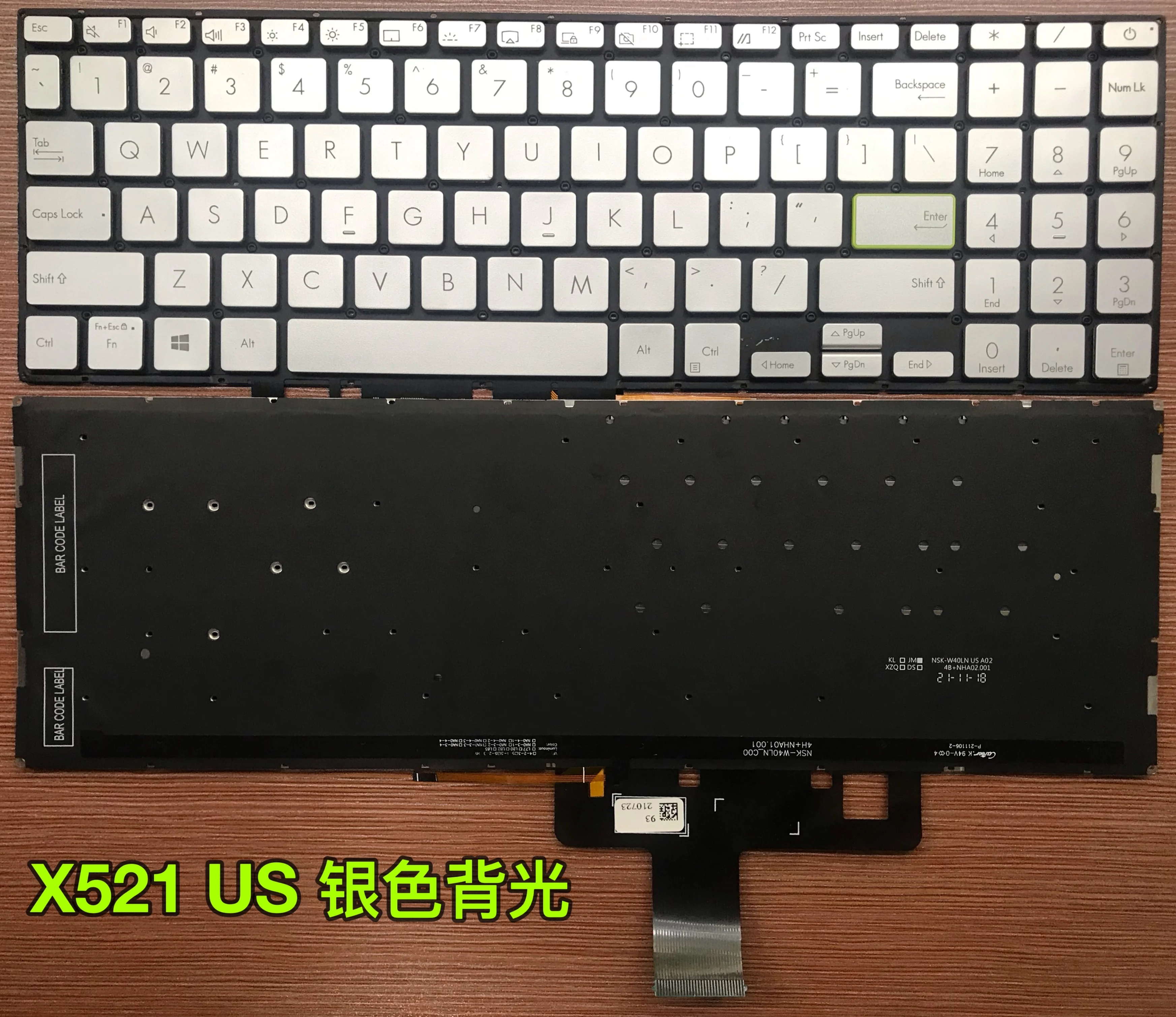 

New US Thai Keyboard For ASUS Vivobook S15 S533 S533E S533EA S533FA X521 15X 2020 X521FL X521FA D533UA D533 D533U English TI