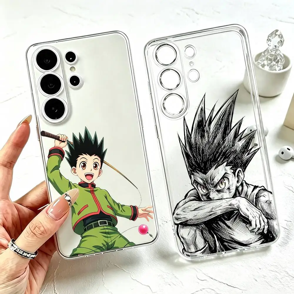 H-Hunter x Hunter G-Gon Freecss  Phone Case Transparent Silicone Soft For Samsung S25,S24,S21,S22,S23,S30,Ultra,S20,Plus,Fe