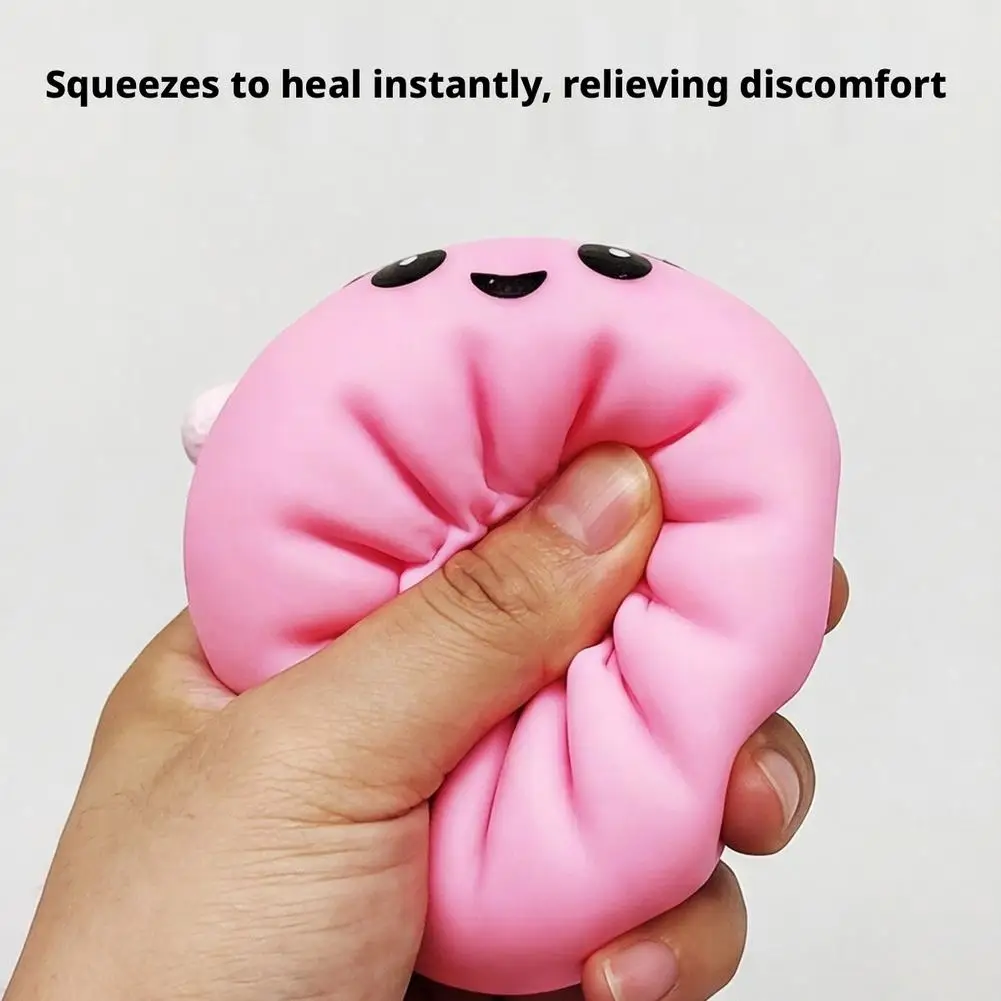 Christmas Colorful Dumpling Squishes Stress Balls Reusable Low Rebound Decompression Toys Dough Ball Unique Home Gifts