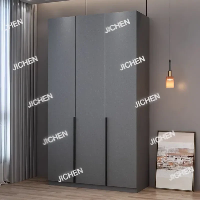 JC خزانة تخزين خشبية سوداء الملابس الفاخرة الحديثة المنظم خزانة الشمال متعددة الوظائف Ropero Armables أثاث غرفة نوم #4