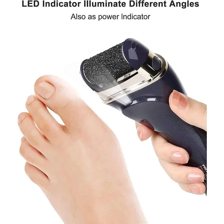 Portable Electronic Foot File Pedicure Tools for Home Use: Professional Electric Callus Remover Kit Designed to Treat Dead Hard