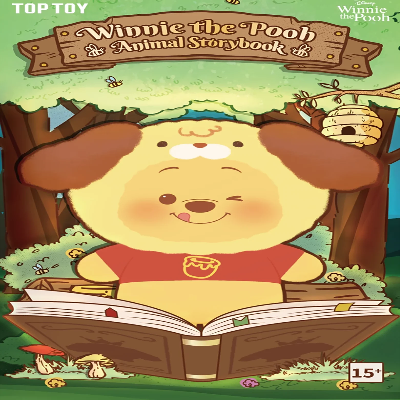 

Toptoy Винни-Пух, серия книг с историями животных, слепая коробка, Винни-Пух с танцующими ушками, сумка, кулон, подарок-сюрприз