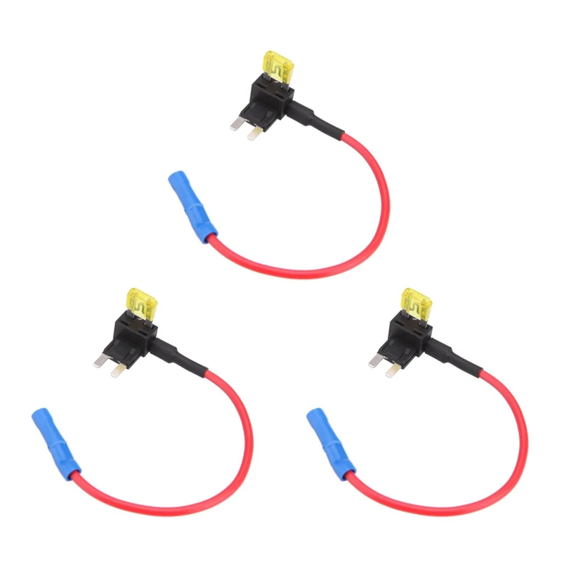 3X 2-Insert Blade Fuse Adapter Voltage Tap For Automotive Fuses APS ATT Mini Low Profile