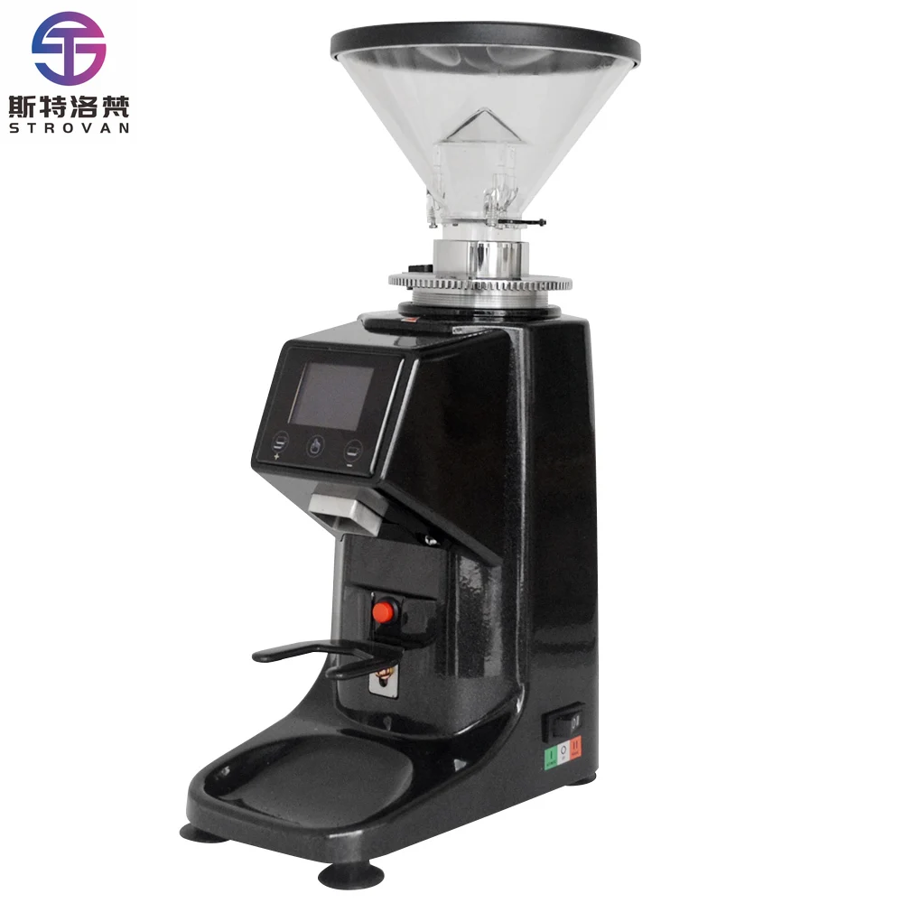 Electric Coffee Grinder 250W Espresso Coffee Grinder Flat Whetstone 500g/1000g Coffee Miller Touch Panel Food Crush Maker