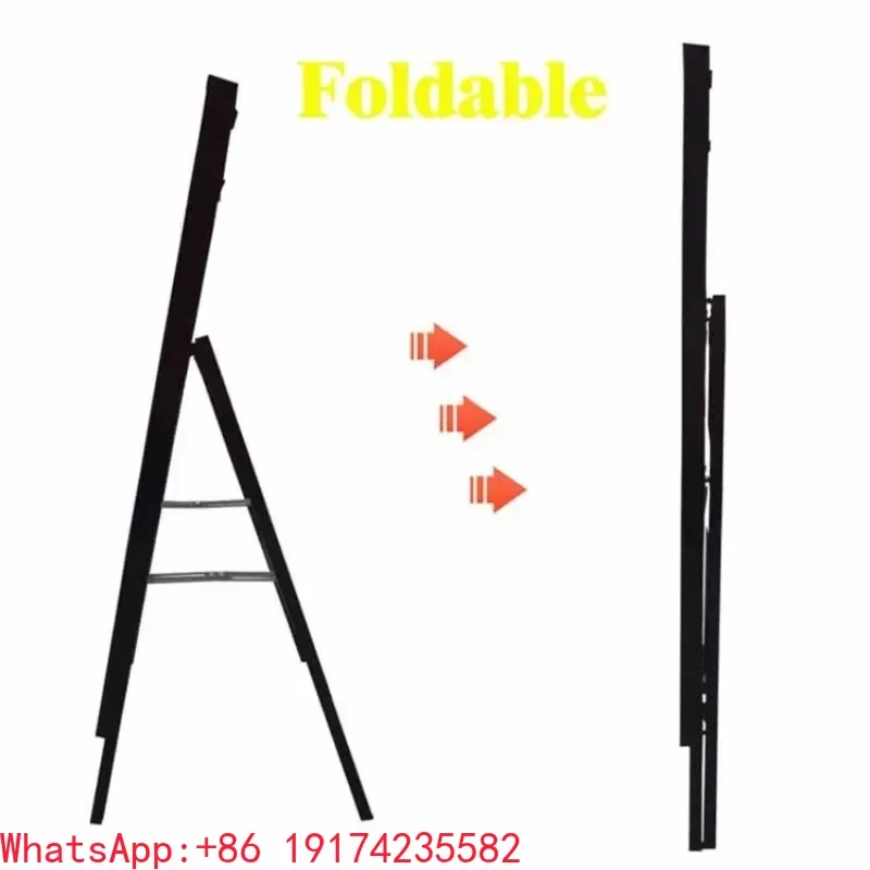 Foldable Plug-in LED Backlit Advertising Stand Light Box Display Frame For Restaurant Menu Beer Flyer Pavement Poster Sign