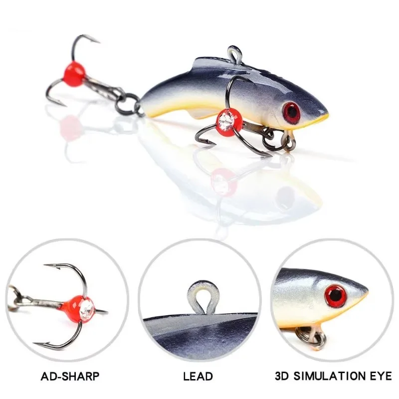 FTK Swimbait Minnow – Señuelo duro 4,3-5,5 cm para lucio winter fishing - imagen 4