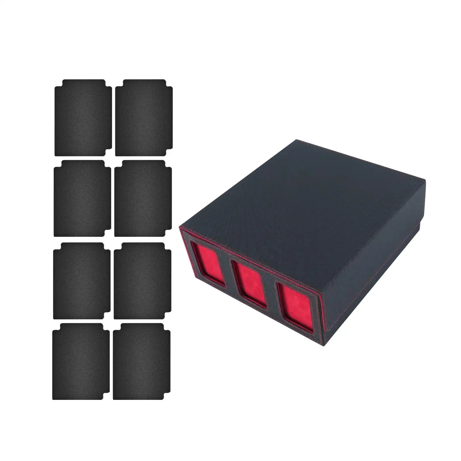 Card Deck Box Game Card Storage with 8 Card Dividers Can Holds 1800+ Cards Multifunctional Collectible Sports Cards Case