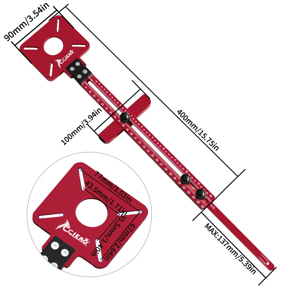 Extend Woodworking Milling Machine 3-In-1 Jig | Cost-Effective Precision Cutting And Milling Tool | Adjustable Groove Support