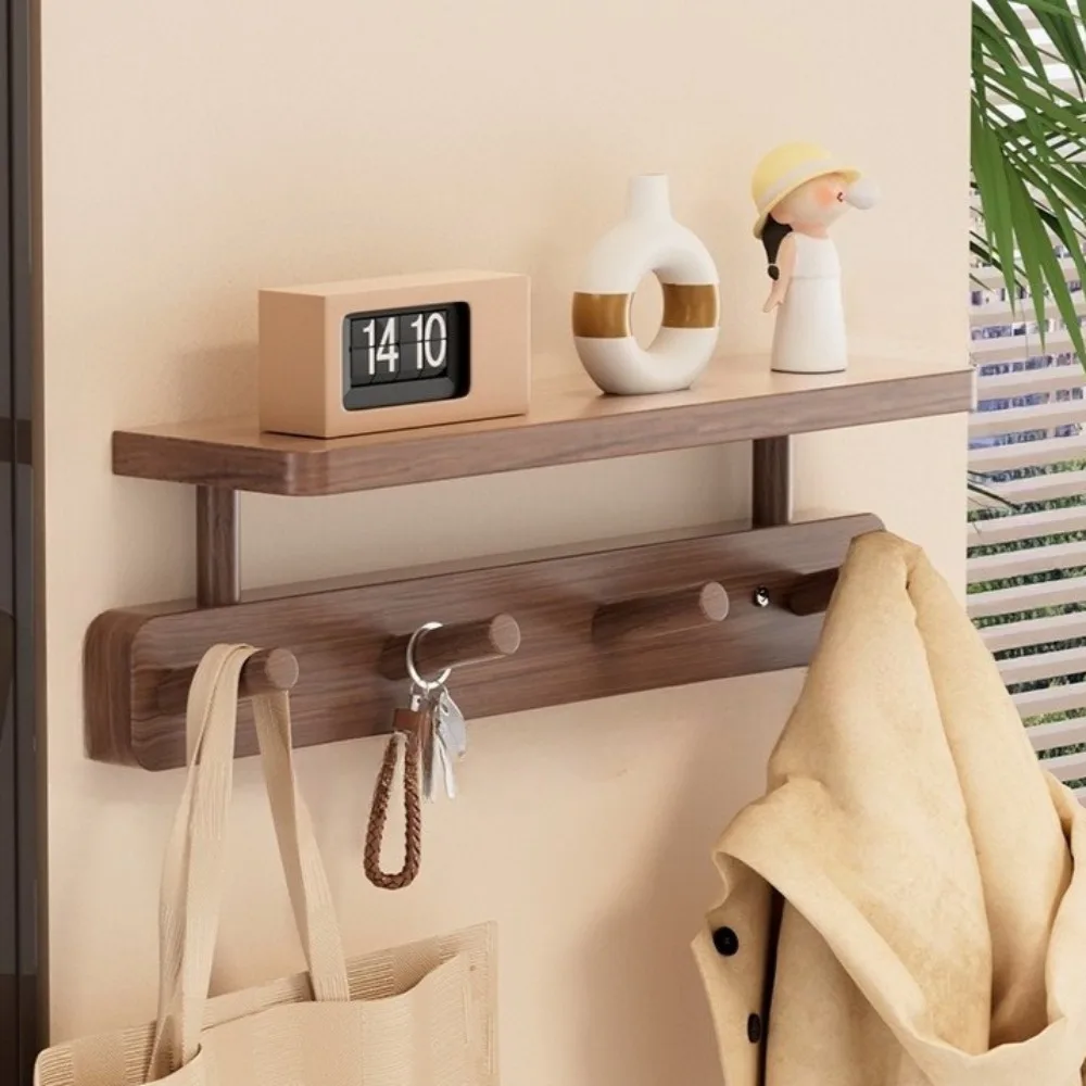 

Многофункциональная вешалка для одежды, прочная несущая способность, настенная вешалка для одежды, экономия места, организация шляпы, домашнее хранение