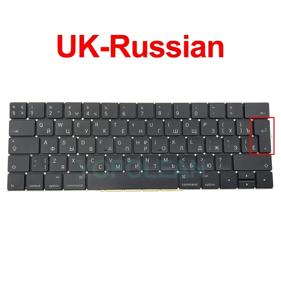 New US UK Spanish French Korean Keyboard For Macbook Pro Retina 13