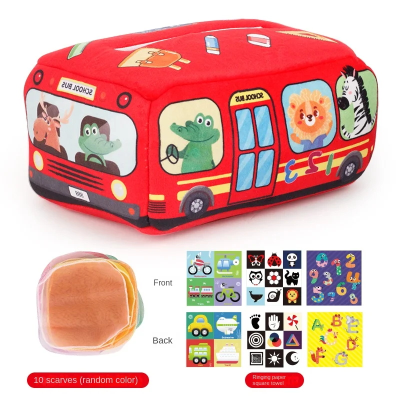 Baby Montessori Speelgoed, Magische Tissue Box, Educatieve Leeractiviteit Zintuiglijk Speelgoed Voor Kinderen Vinger Oefenen Druk Bord Baby Spel