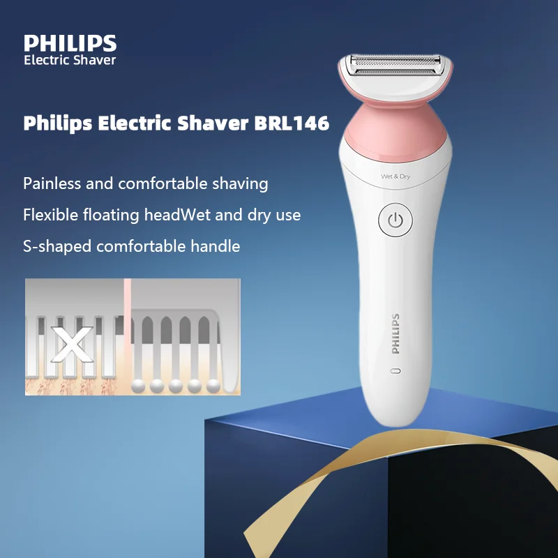 Philips Electric Shaver BRL146 Ladies Epilator Hair Shaving Whole Body Private Parts Epilator Shaver Wet And Dry Shaver