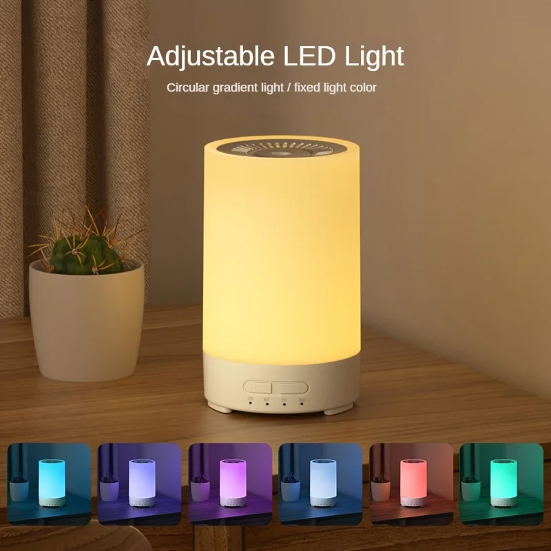 Компактный ультразвуковой увлажнитель с прохладным туманом, 1 шт., 7-цветный ночник, порт USB Type-C, бесшумная работа, 100 мл Mini Aromathe