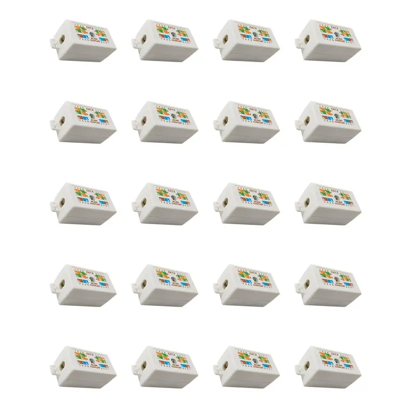 Exquisite-20X RJ45 Cat6 Junction Box For Ethernet Networking Cable Connection Accessories