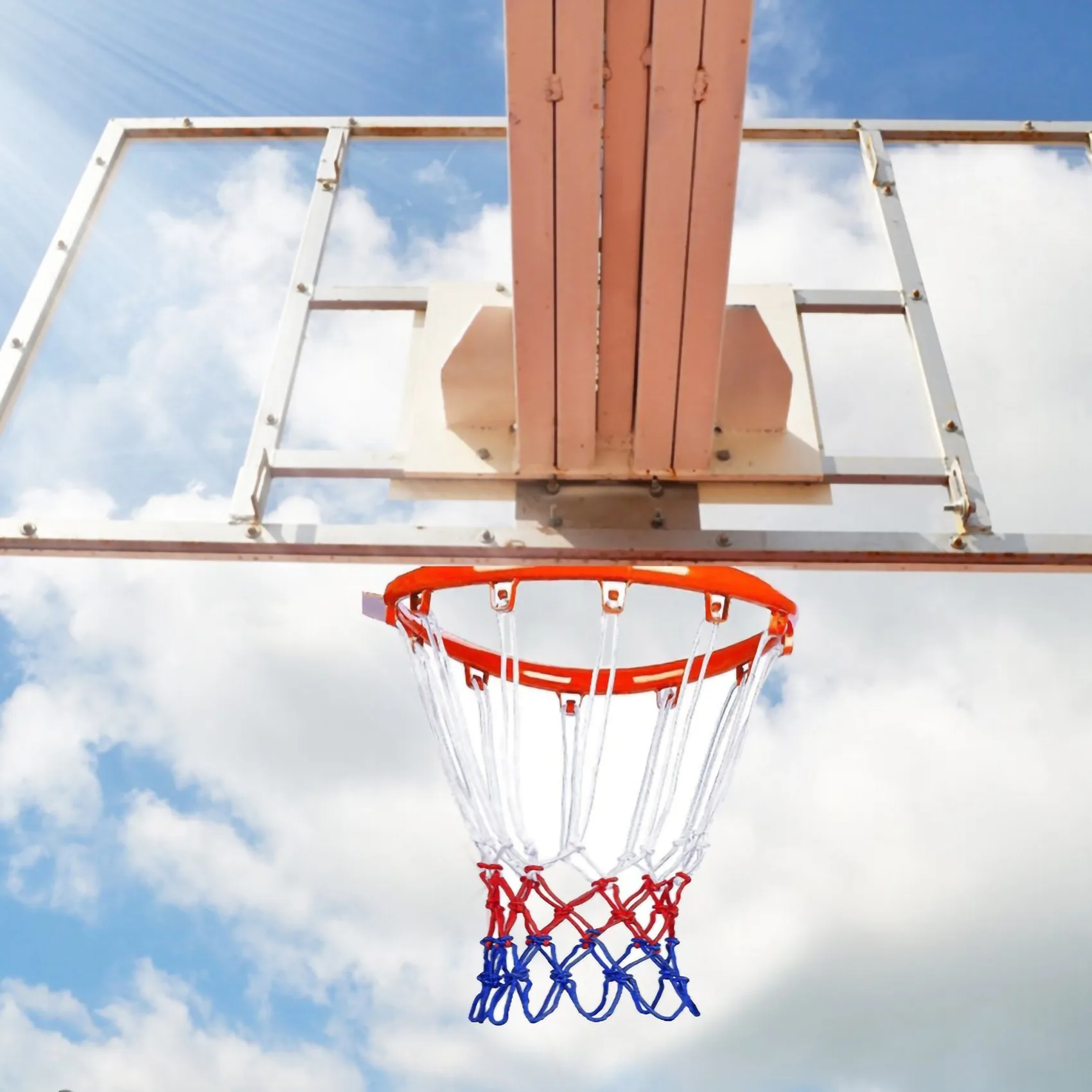 Aro de baloncesto montado en la pared de 32cm, red con borde de Metal, cesta colgante, aro de pared con tornillos para deportes al aire libre y interiores