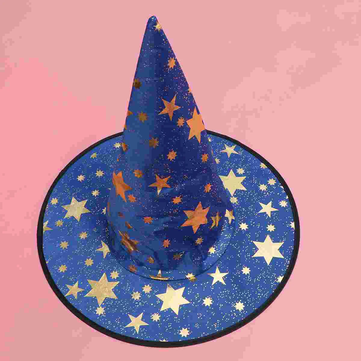 Two-pieces Set Halloween Costumes Witch Wizard Cloak with Hat for Kids Children (Blue) Kids Halloween Costumes