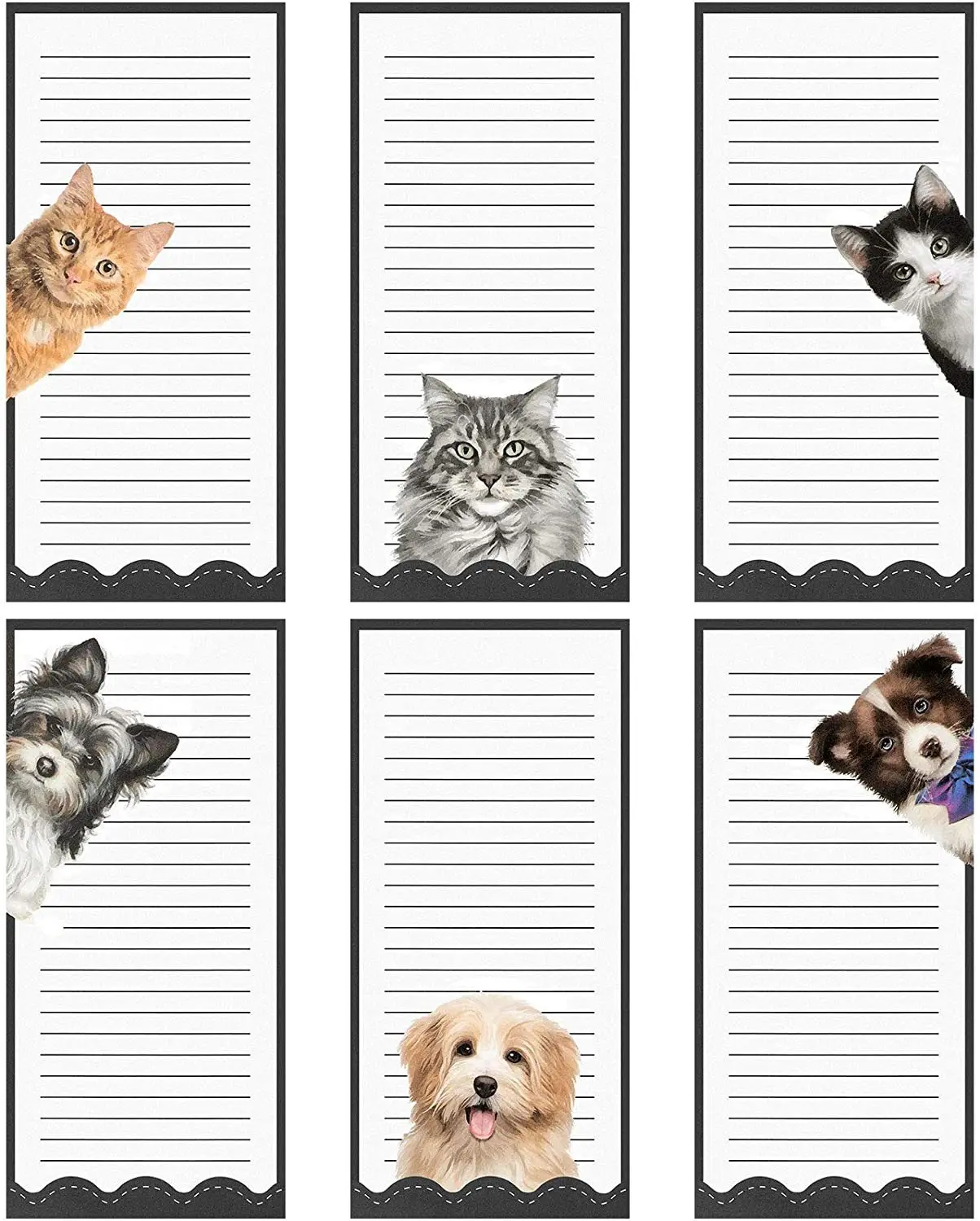 

60sheets Cute Animal Fridge Magnetic Memo Pad To Do List Grocery Shopping List Grocery Sticker Message Planner Pasted Notepad