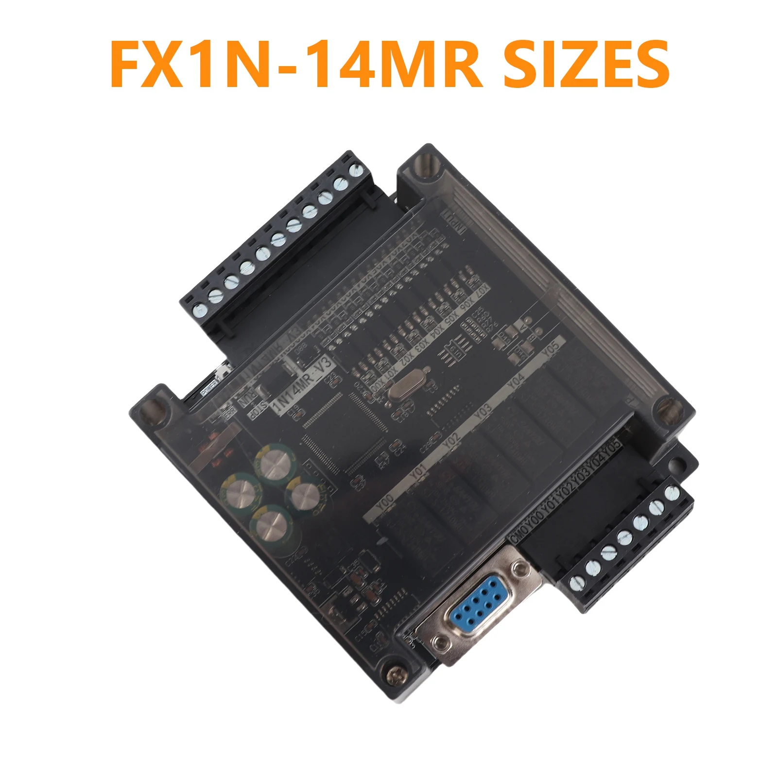 24 فولت PLC وحدة DC24V FX1N-14MR لوحة تحكم صناعية PLC للبرمجة المنطق تحكم التتابع الناتج PLC تحكم PLC التتابع