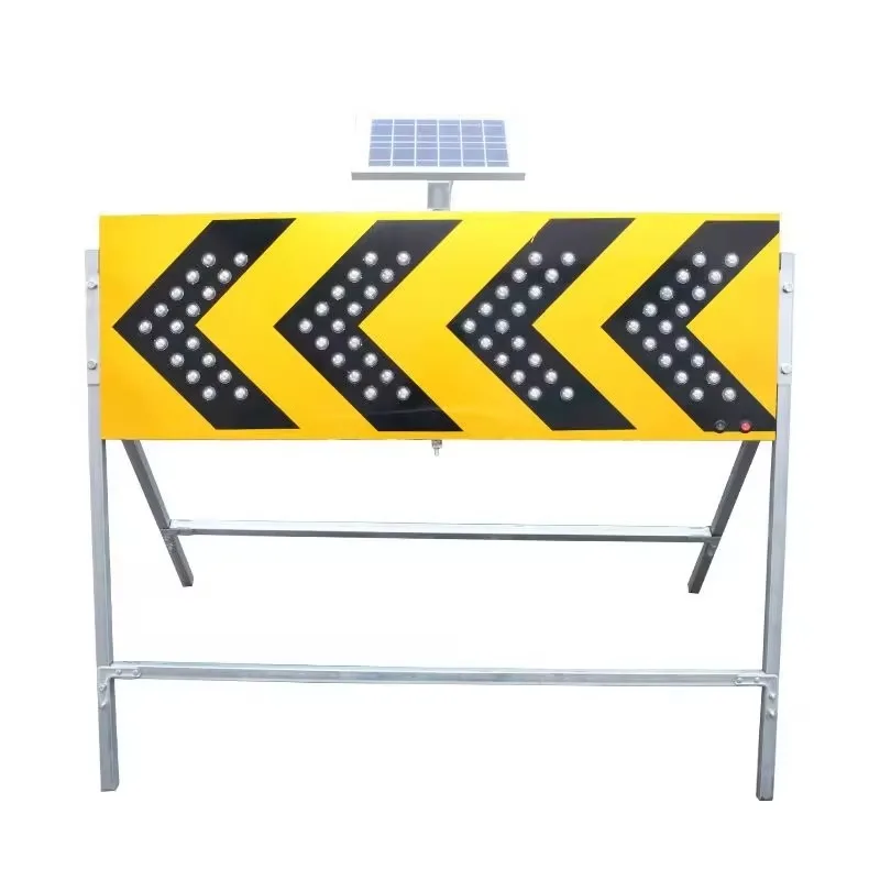 Foldable Portable Light Emitting Diode Flash Traffic Sign Arrow Traffic Road Reflective Sign Board