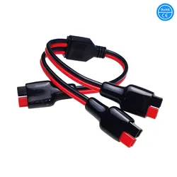 Solar Panel Charging 1 to 2 Splitter Extension Cable 14AWG Port Connector for Portable RV Solar Generator Power Station