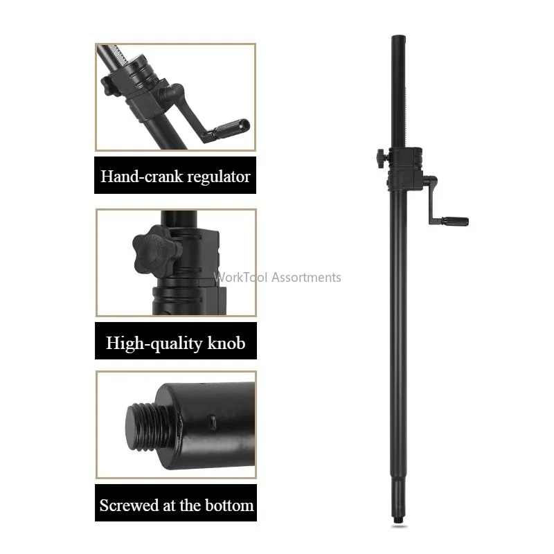 Speaker stand speakerstand floor stand support bar subwoofer dual speaker support bar hand-cranked full metal stand