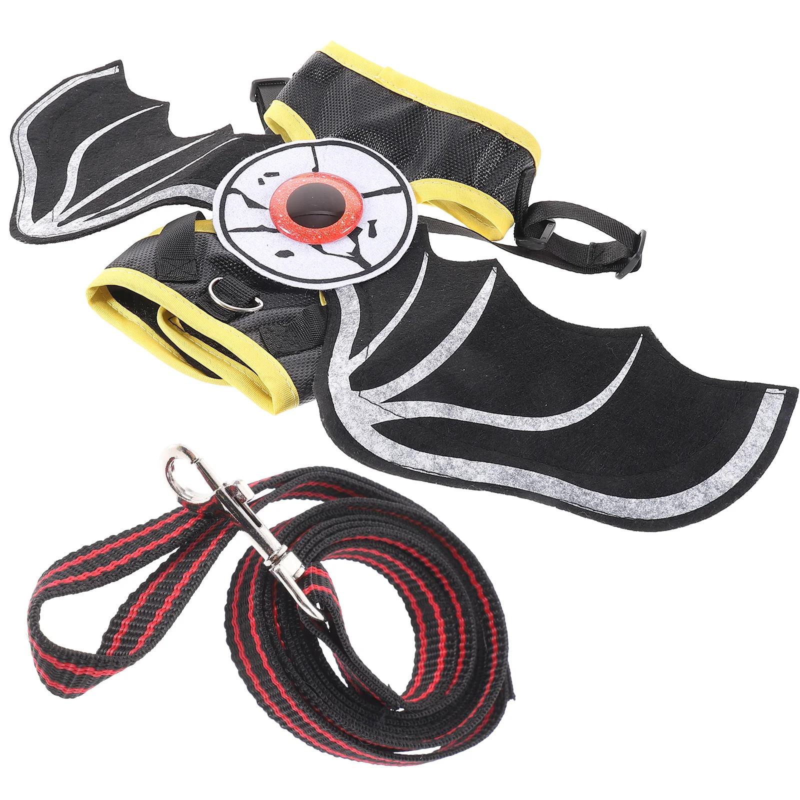 

Collar Cat Harness and Leash Pet Vest Walking Kit Halloween Felt Set with Wings